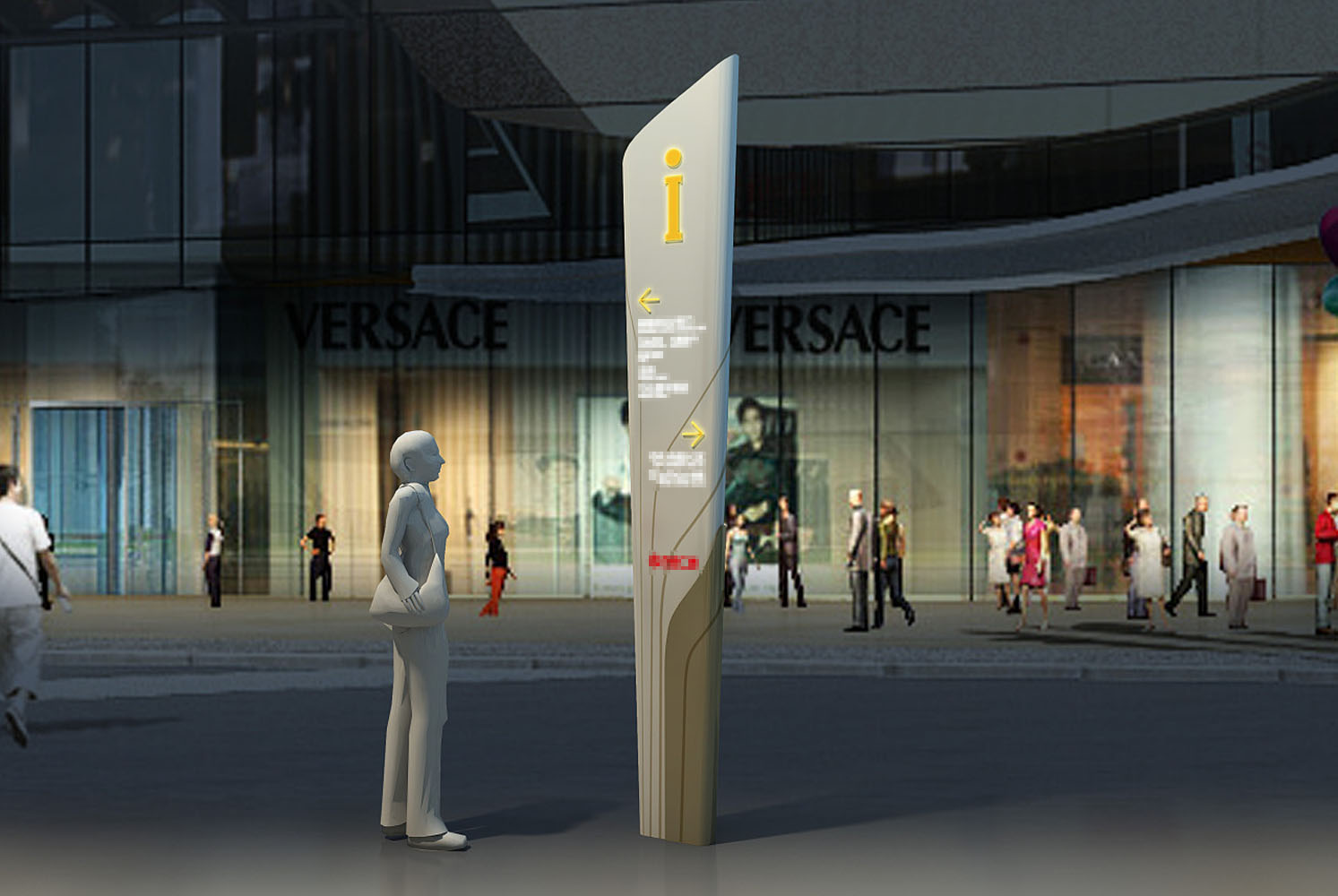 区域指示牌-发光