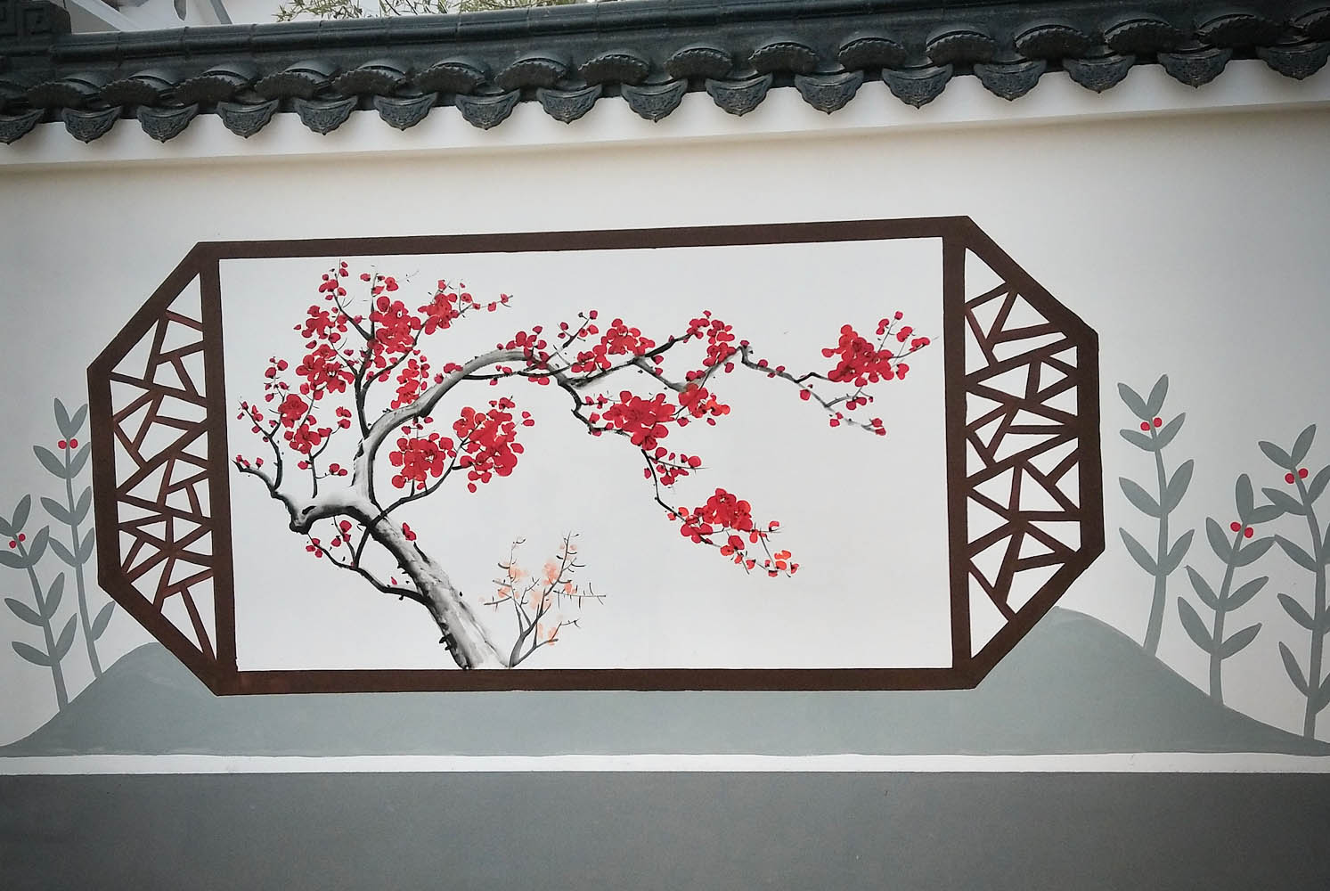 美丽乡村手绘墙设计